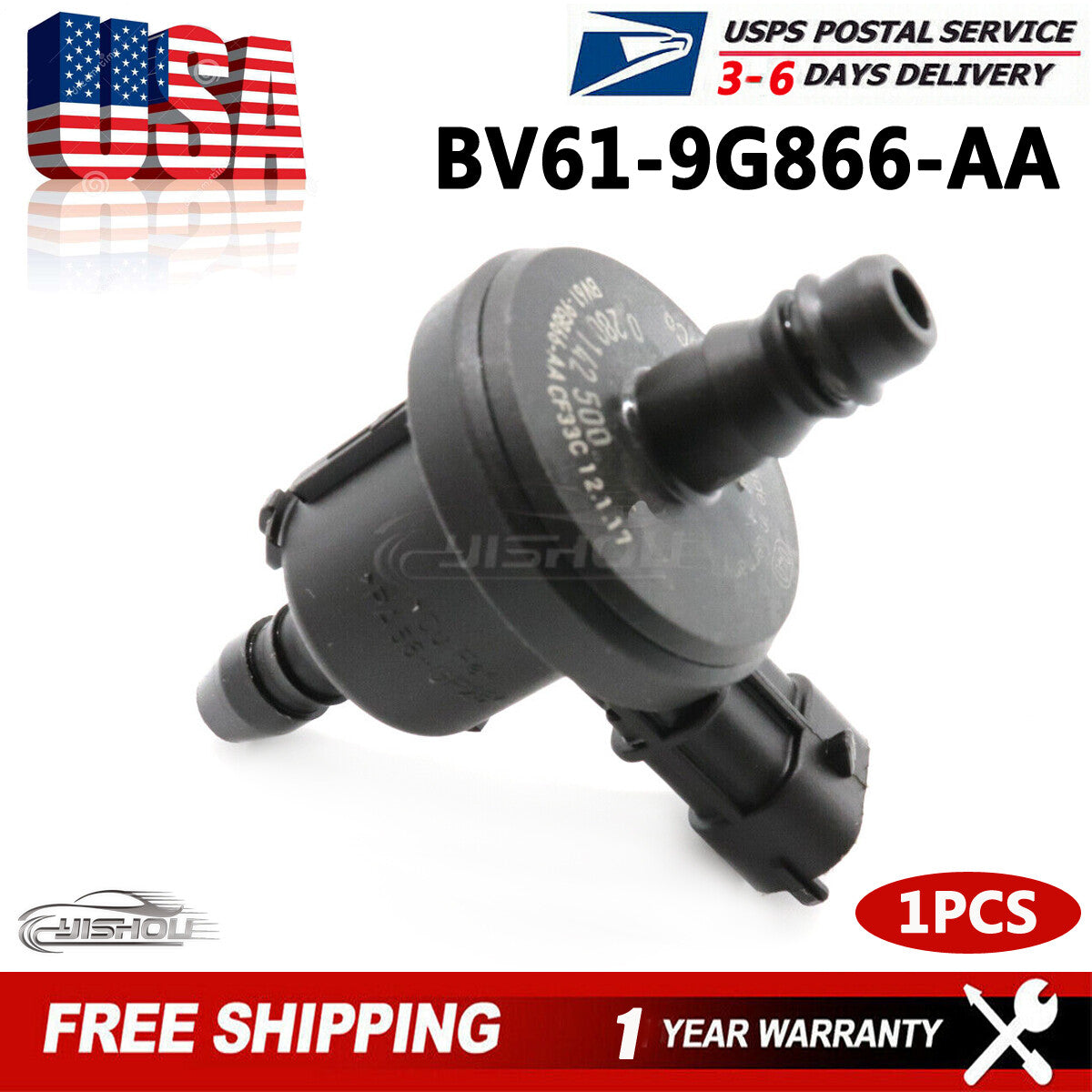 BV61-9G866-AA For 2012-2018 for Ford Focus 2.0L Escape Vapor Purge Solenoid Valve
