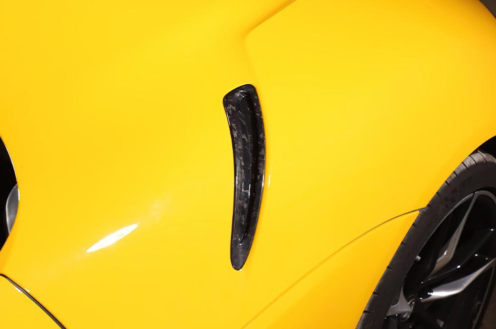 for Toyota Supra 2019-2023 Forged Carbon Hood Decorative Air Vent Cover Trim