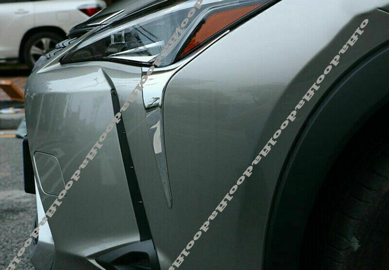 for Lexus UX 200 250h 2019-2022 Chrome Front Bumper Headlight Eyebrow Cover Trim