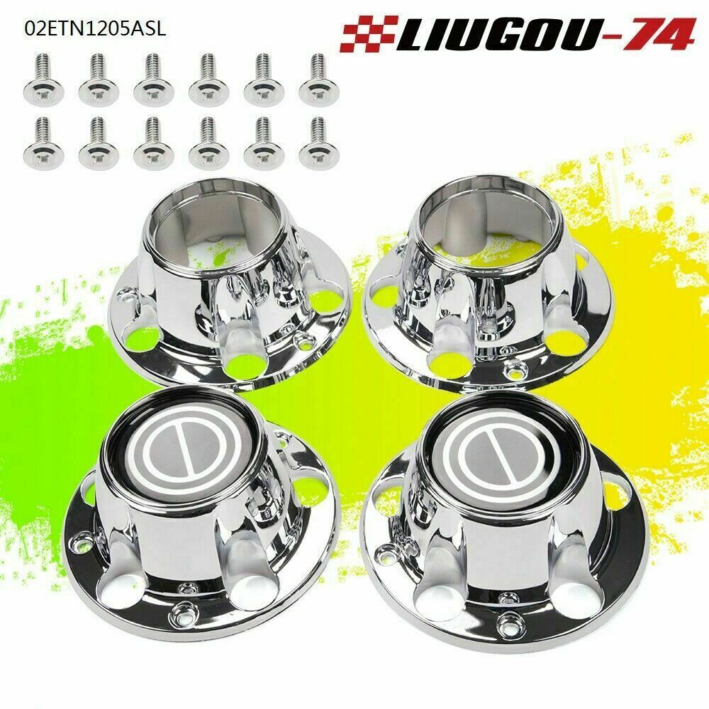 Fits 1980 - 96 BRONCO for F150 Van Wheel Hub 4x4 Center Cap Set with 2 Open - v