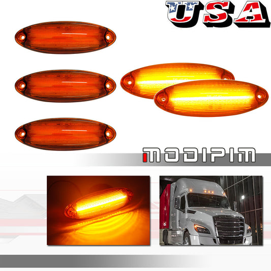 Only equipped with amber yellow LED cab roof marker light suitable for Freightliner Cascadia over 2008- v