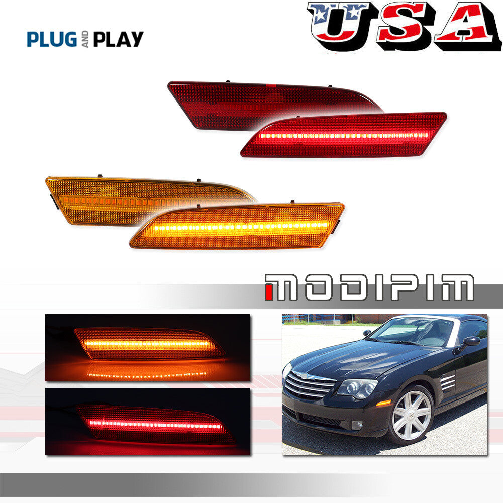 OE style A&R LED front and rear marker lights suitable for 04-08 for Chrysler Crossfire- v