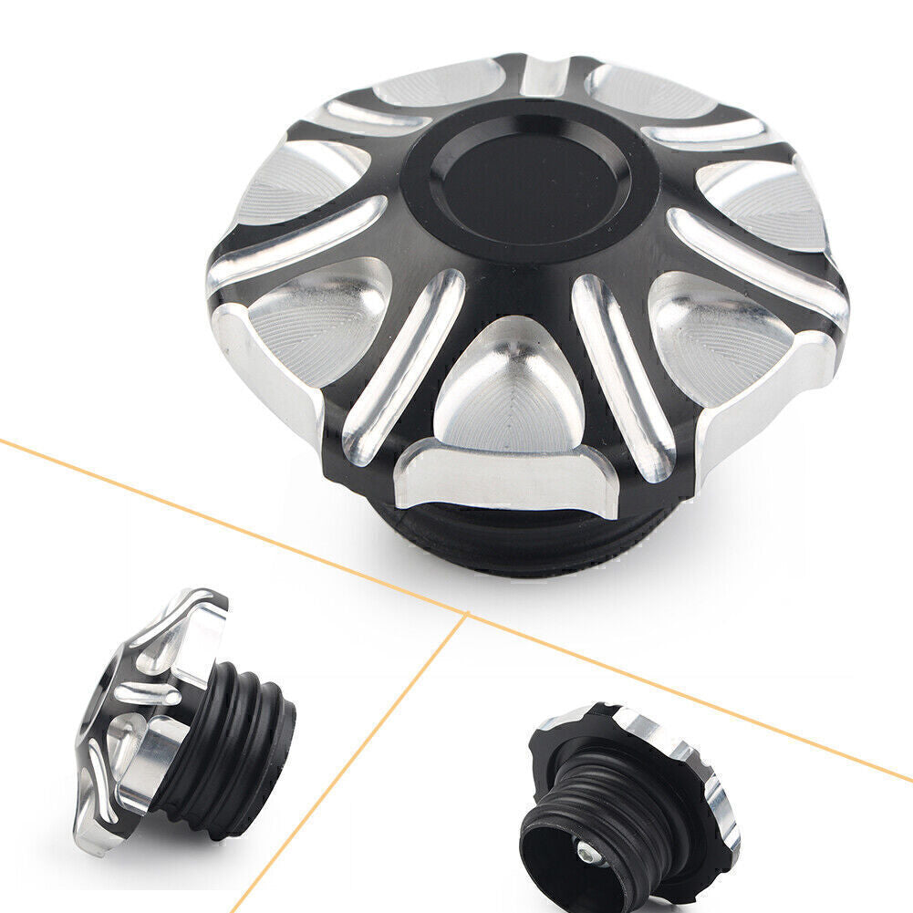 CNC Billet Vented Gas Cap Fuel Tank Right-hand Thread for Harley Sportster Q