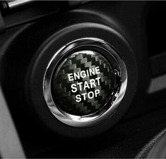 Black carbon fiber engine start button protective cover suitable for Lexus RX350 (2013-17)