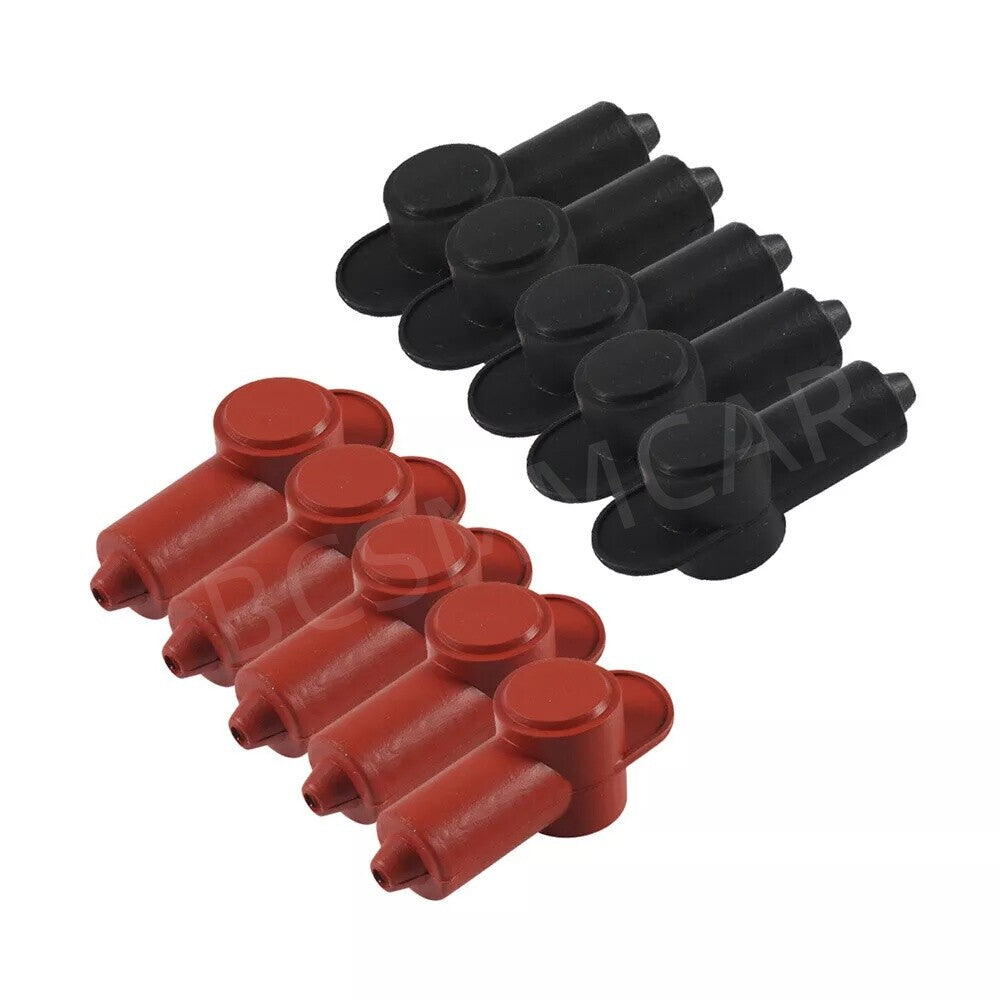 Car Battery Silicone Terminal Covers For Power Junction Blocks 10PCS Accessories Q