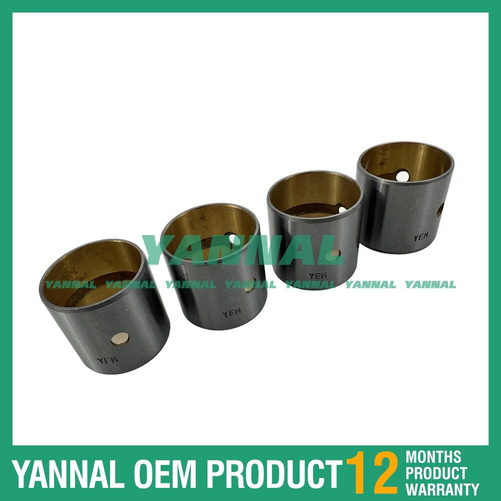 Four new 4FB1 connecting rod bushings, 25 mm, for Isuzu Iseki TL3700 tractors.