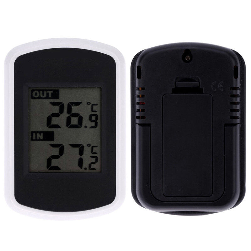 Indoor Outdoor Thermometer Hygrometer Wireless Weather Station with Digital LCD v