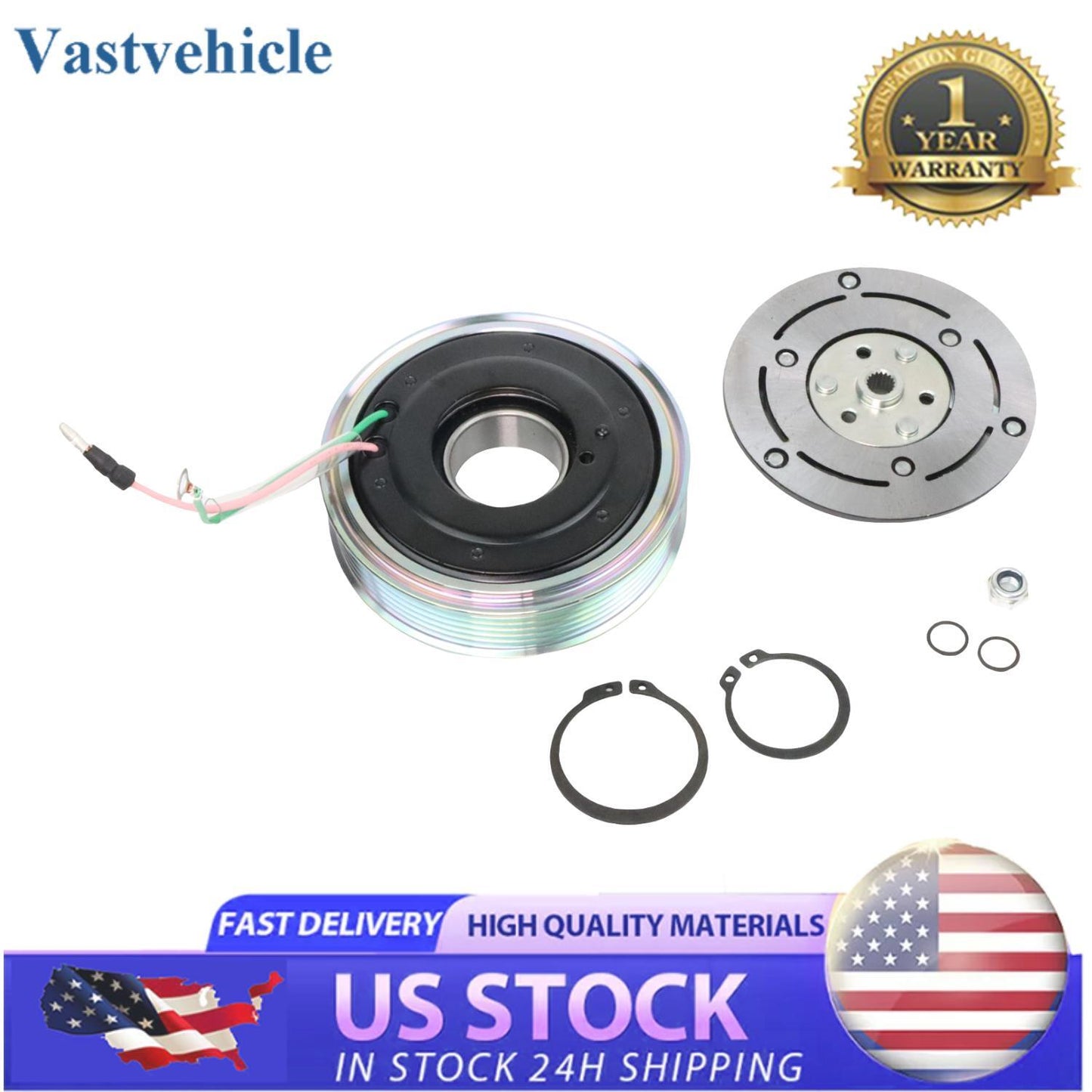 1pc A/C AC Compressor Clutch For 2012 - 2015 for Honda for Civic 4 CYL 1.8L 1782