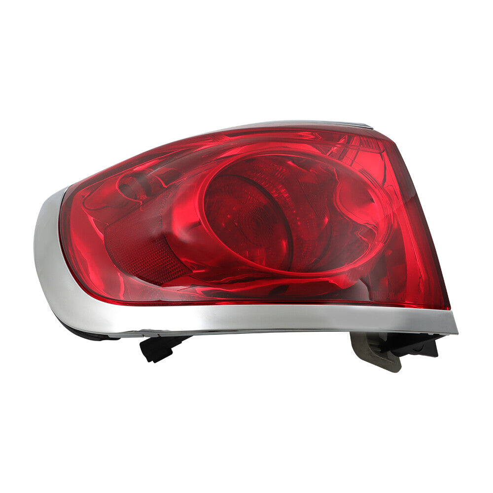 2008-2012 for Buick Enclave LH Side Exterior Chrome Red Halogen Taillight Assembly n