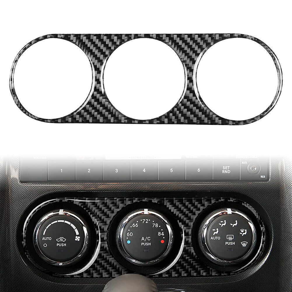 Inner Air Conditioning Switch Panel Cover for Dodge for Challenger 2008-2014 Black