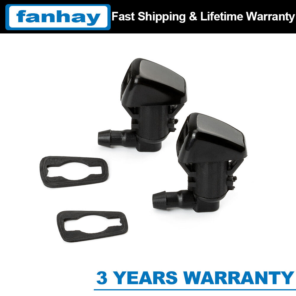 2X Windshield Washer Nozzles Replaces 7T4Z-17603-A Spray Jet Kit  for ford  F-250 Q