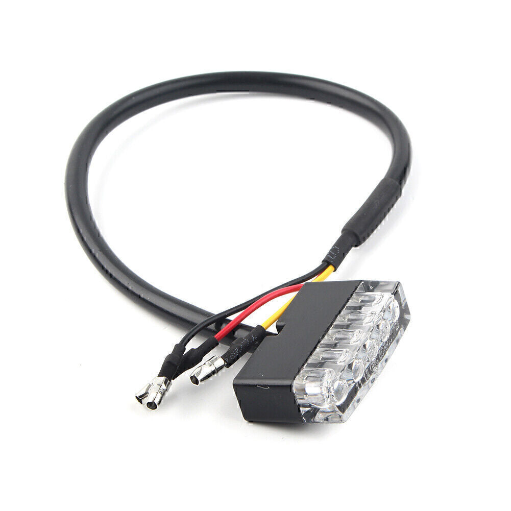 12V Bike Red LED Turn Signal Indicator Blinker Light Universal Motorcycle Q