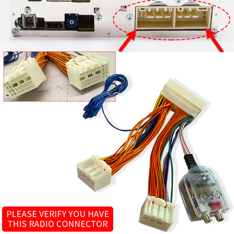 Factory Radio Add A Subwoofer Amplifier Plug Play Wire Harness Fit for Kia for Hyundai