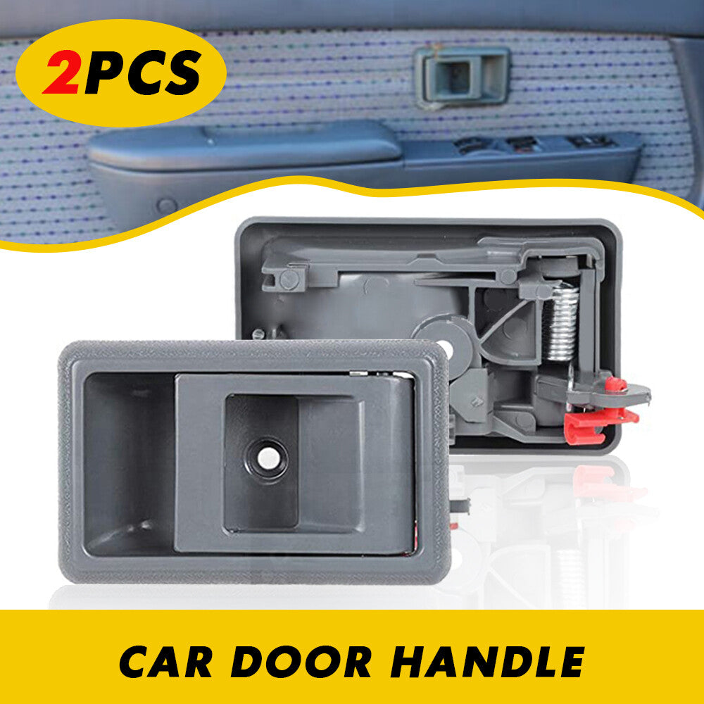 Suitable for interior door handles, right and left side set, grey, for Tacoma 4 Runner pickup trucks. n