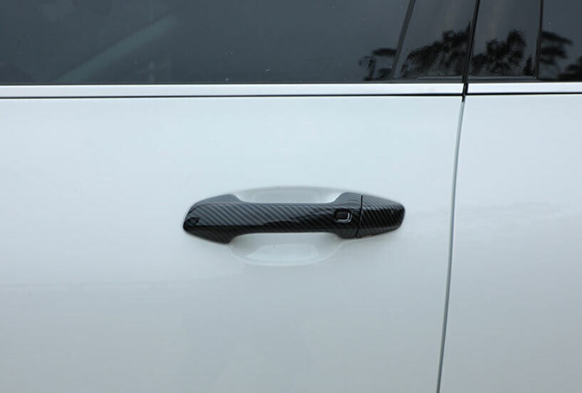 for Kia Seltos 2020-2023 Carbon Fiber ABS Door Handle Molding Cover Trim Garnish