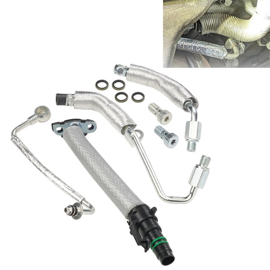 4Pcs Turbo Charger Coolant Return Hose Line for Chevy for Cruze for Buick 1.4L Silver