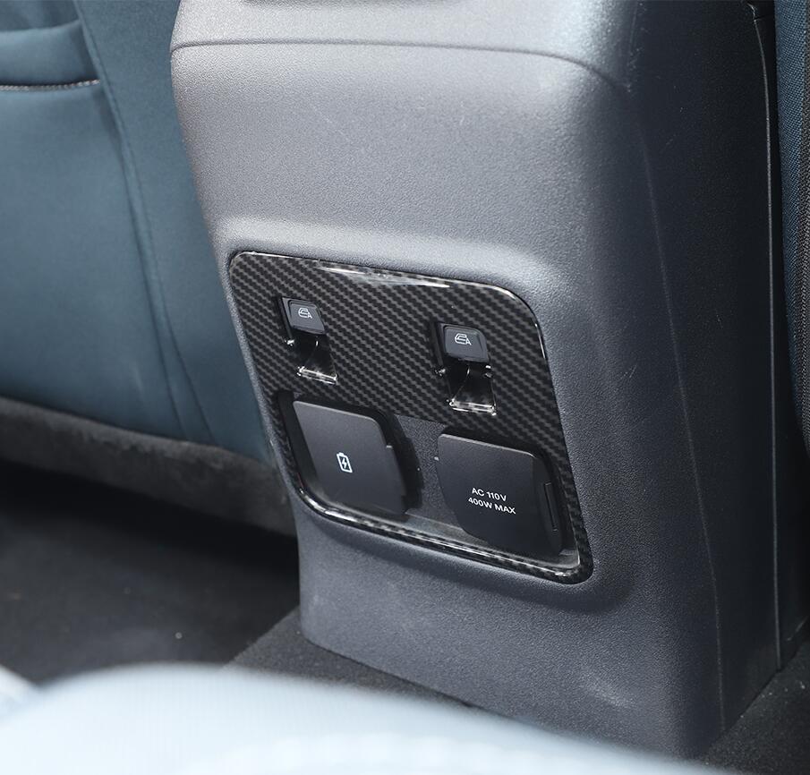 For 21-23 Bronco Carbon Fiber Rear Window Control Switch Button Cover Trim v