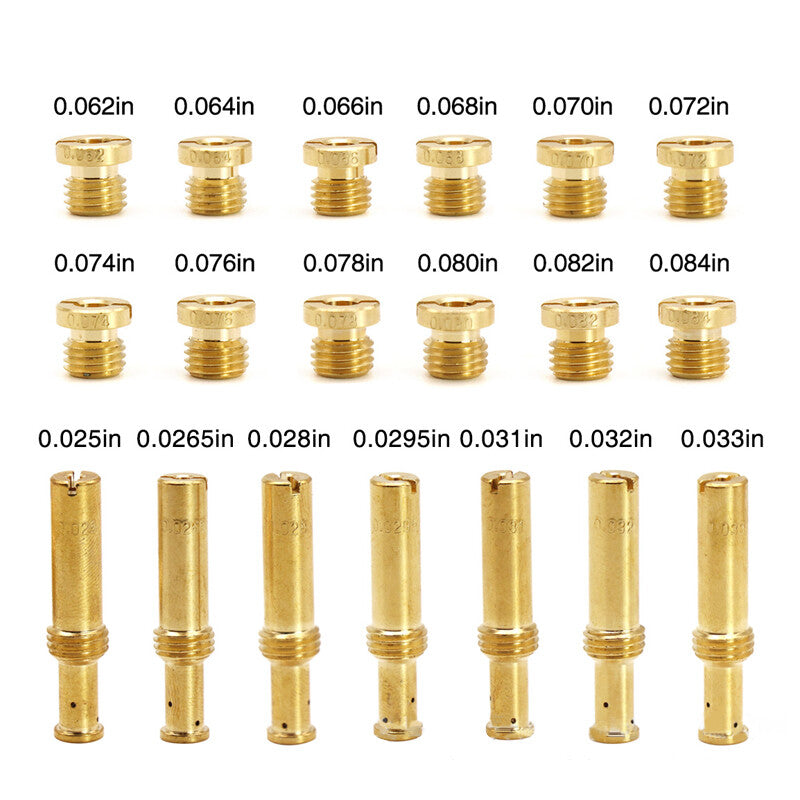 19x Main Jets Intermediate Jets Kits Fit For S&S Super B E G Carbs Carburetor Q