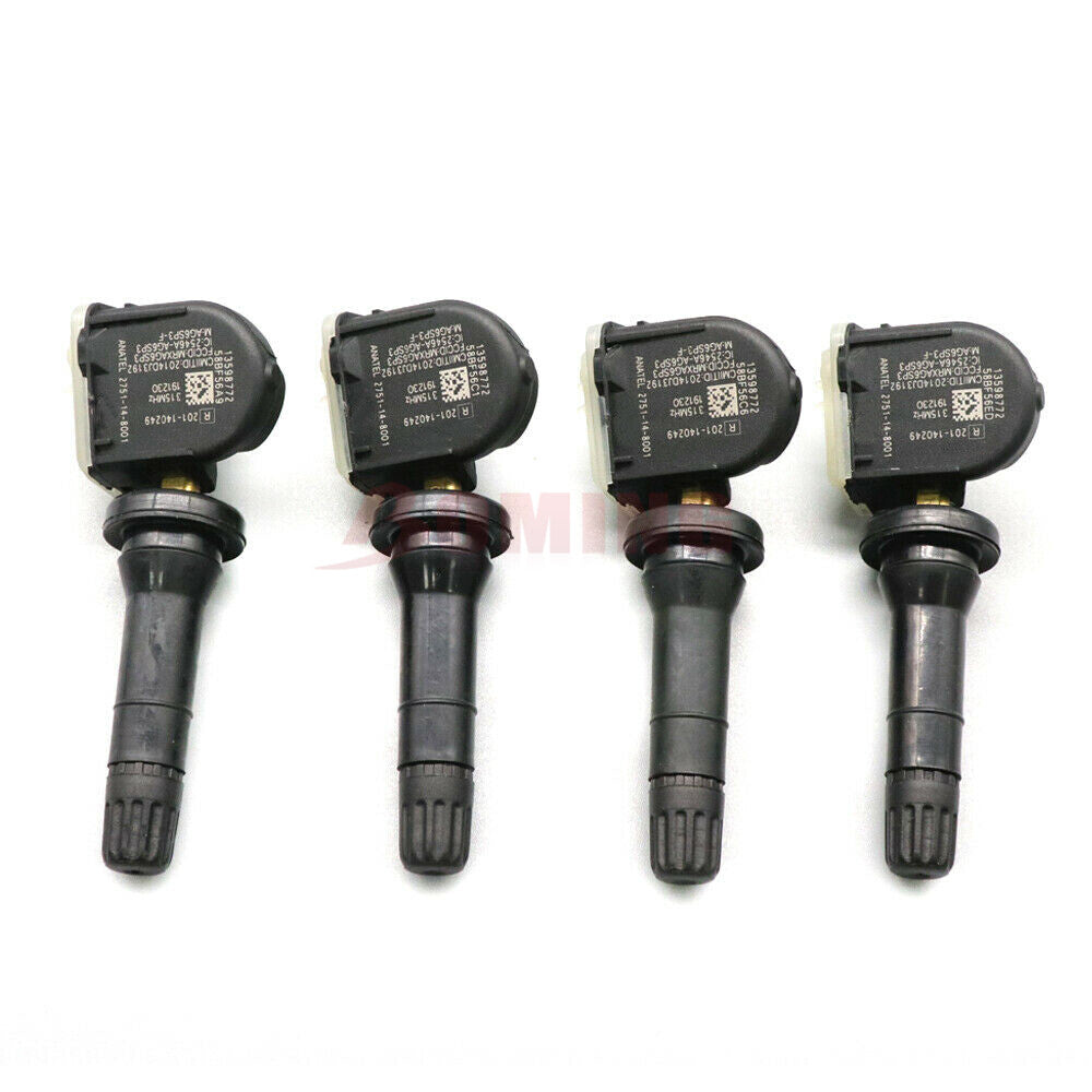 4X New TPMS 13598772 For GM for Chevy for GMC for Buick 315Mhz Tire Pressure Monitor Sensors