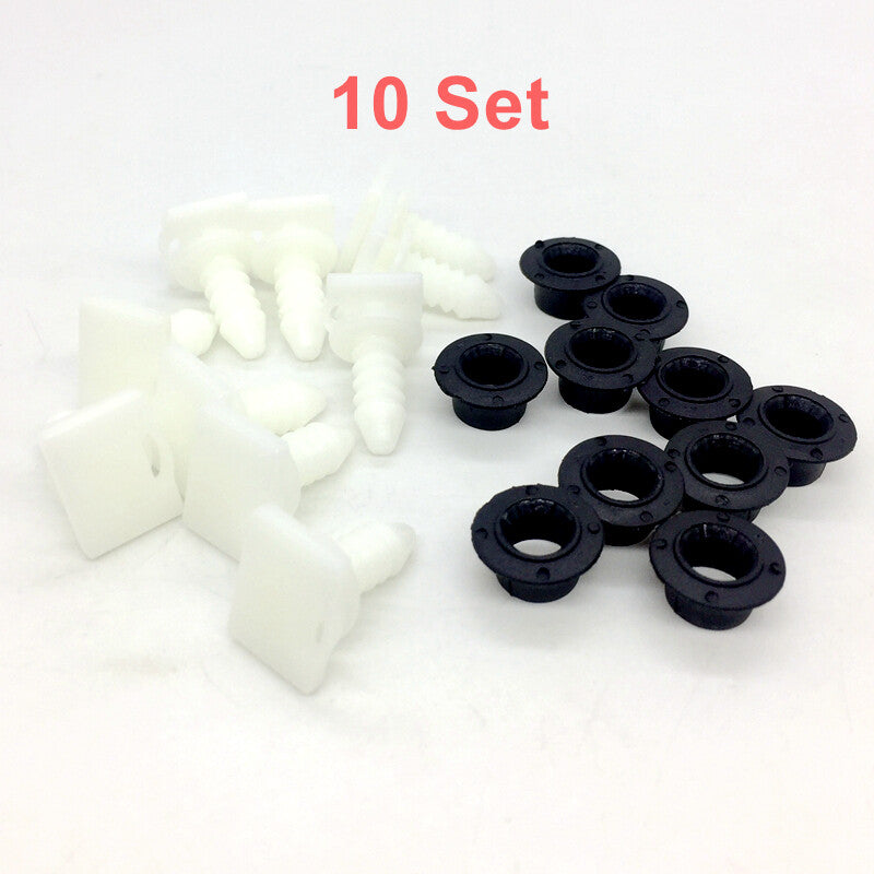 10-Piece Rear Storage Rack Decorative Clip Tailgate Liner Fixer 0735266957 for Fiat 500