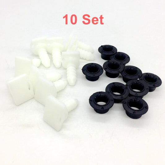 10-Piece Rear Storage Rack Decorative Clip Tailgate Liner Fixer 0735266957 for Fiat 500