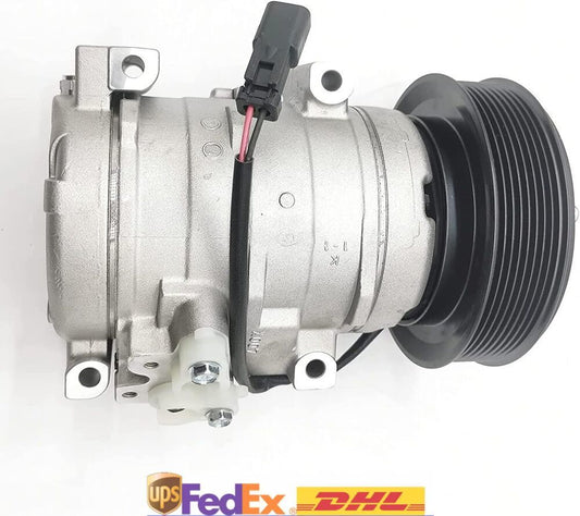 A/C Compressor 447260-8080 For Hitachi Excavator ZAX330 ZAX450 ZAX470 ZAX670
