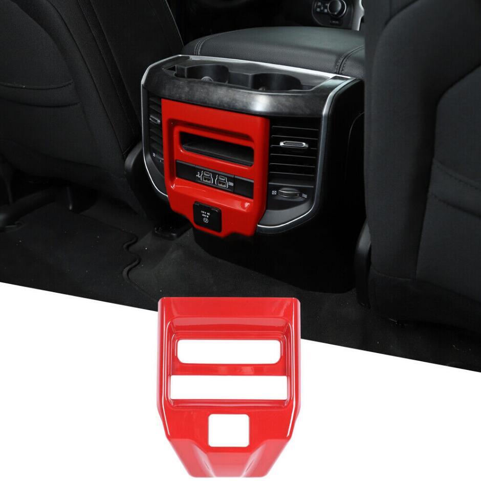 for Dodge for RAM 3500 2019-2022 ABS Red Rear Air Vent Cover Trim Panel Accessories v