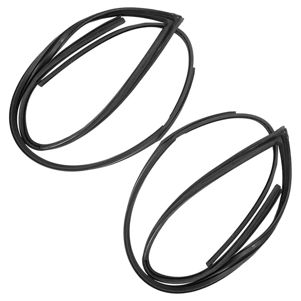 Pair For 2003-07 for Honda for Accord Window Run Channel Molding Glass Guide Seal Front