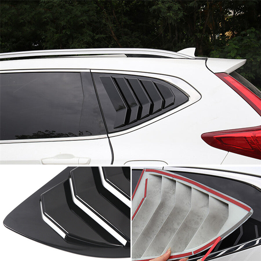 2× Rear Window Shutters Louvers Blinds Cover Trim for Honda CRV EX Sport Utility