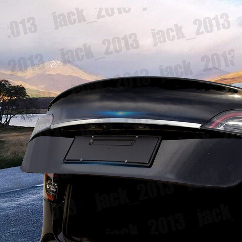 for Tesla Model 3 2018-23 Steel Car Exterior Rear Tailgate Trunk Lid Cover Trim