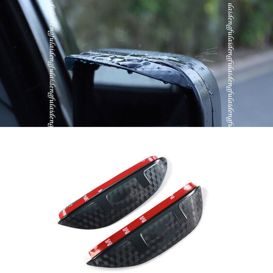 for Toyota FJ Cruiser 07-14 Carbon Fiber Rearview Mirror Rain Guard Eyebrow Trim