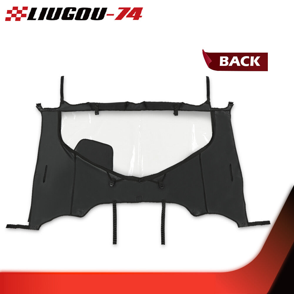 Suitable for 16-23 for Honda Pioneer 1000/1000-5 UTV, waterproof black fabric rear panel. Q