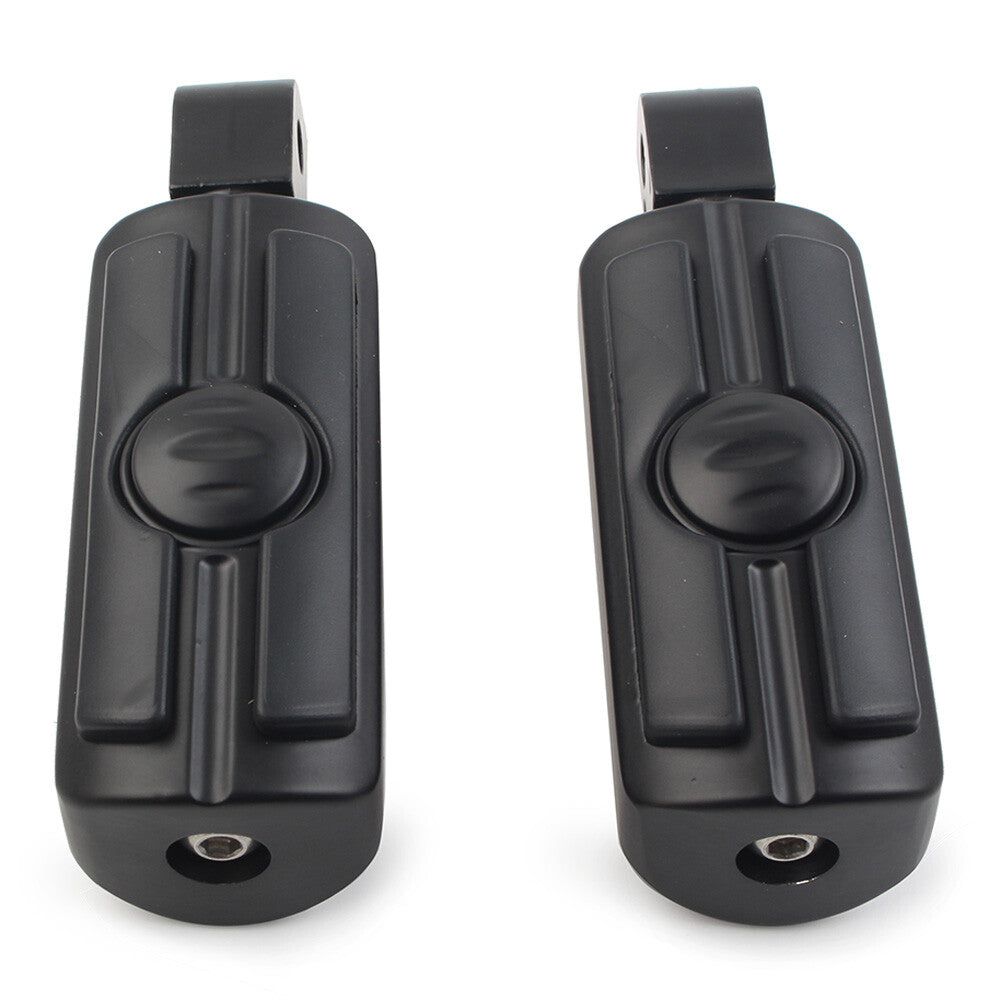 2xhintere Fu?rasten Fu?rasten Pedale f¨¹r for Honda VTX 1800 2002-08 Motorrad Schwarz