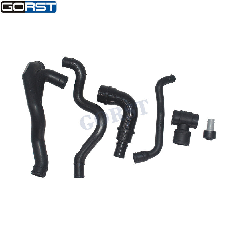 6Pcs Engine Kit Crankcase Breather Hose 06A103213F for Vw for Golf for Audi A4 TT 1.8T v