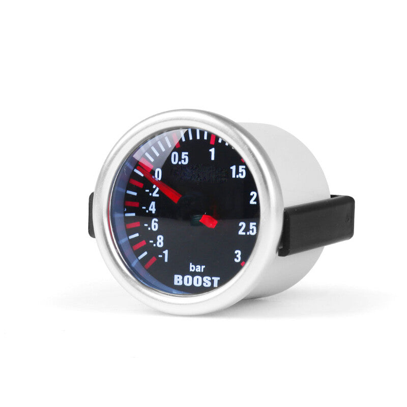 2 52mm Bar Pointer White LED Turbo Boost Gauge Vacuum Press Meter -1~3Bar Parts v