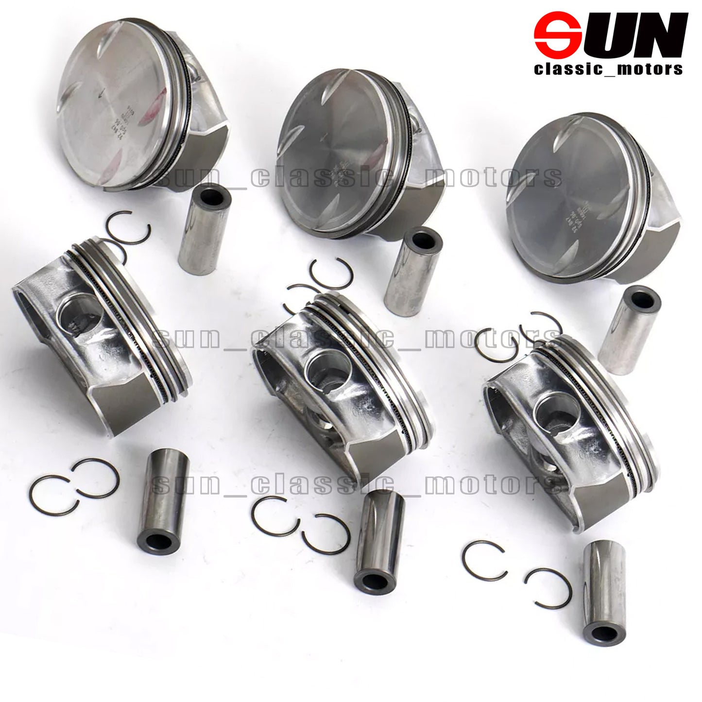 6-Piece Piston Ring Set by for C350 W204 E350 W211 S350 3.5 M272