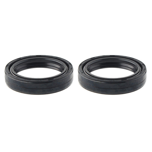 2PCS 41X53-8.5/10.5MM Front Fork Damper Shock Absorber Fork Black Oil Seals