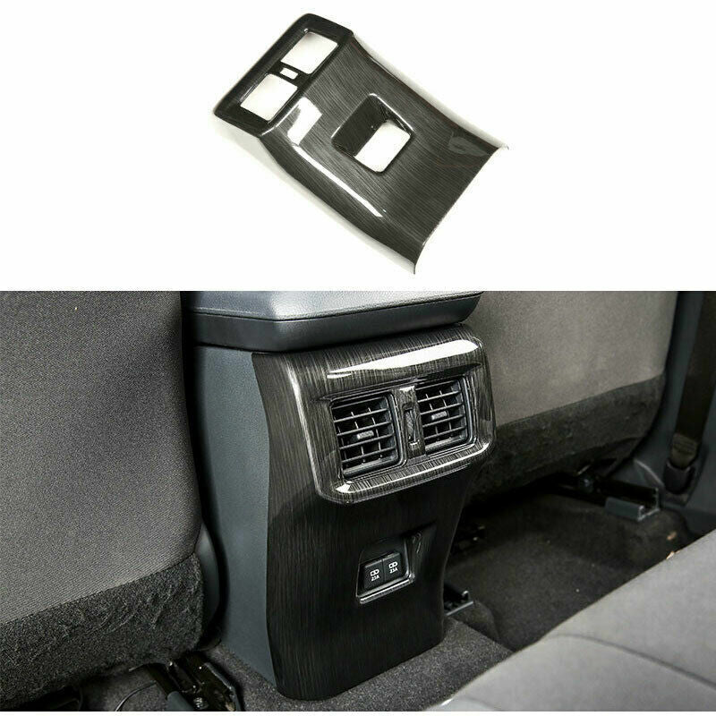 Black Brushed Rear for Seat Armrest Box Anti Kick Cover Trim for Toyota RAV4 2019-23