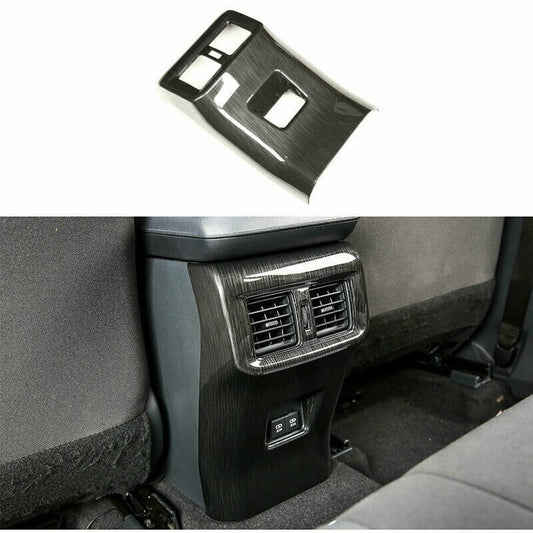 Black Brushed Rear for Seat Armrest Box Anti Kick Cover Trim for Toyota RAV4 2019-23