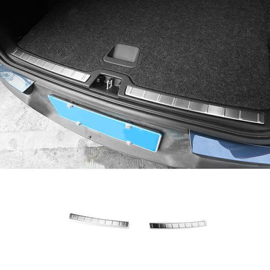 for Volvo XC40 2019-2022 Silver Steel Rear Bumper Protector Sill Plate Cover 2x