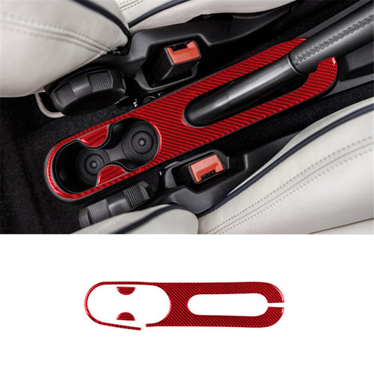 Carbon Fiber Interior Decor Handbrake Console Cover Trim For 2012-2015 for Fiat 500