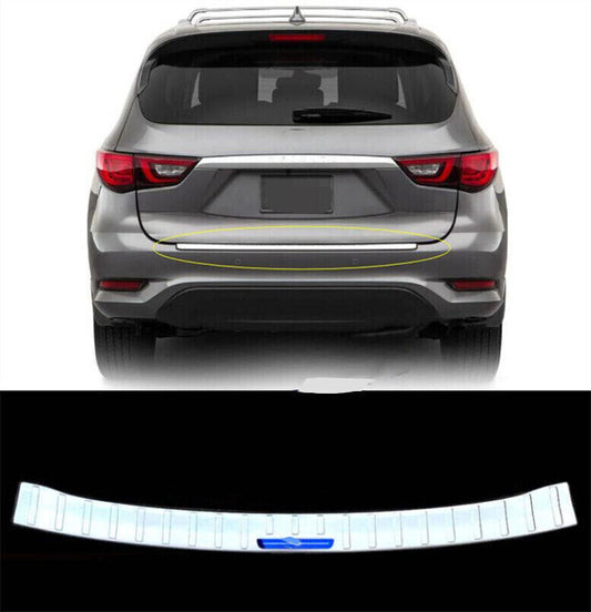 For 2016-2020 for INFINITI QX60 Rear Bumper Trunk Sill Plate Cover Protector Silver