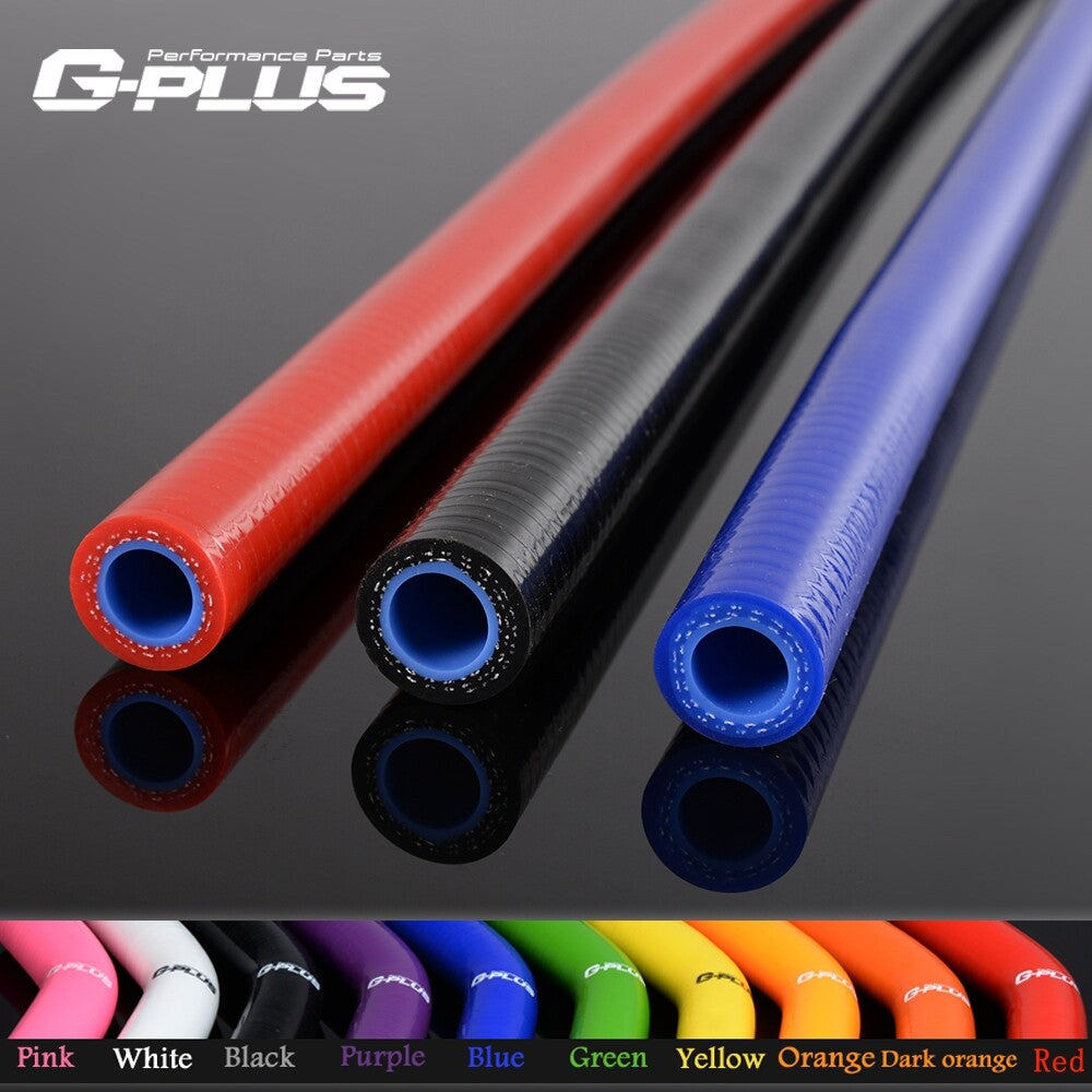 Red Fits 114mm Straight Silicone Coolant Hose 1m Long Intercooler Hose - v