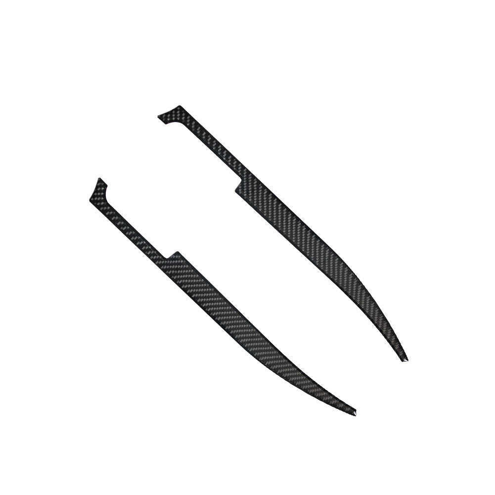 2Pcs Storage Side Trim Strips Cover Carbon Fiber for CADILLAC CTS SPORT 2008-UP