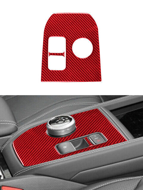 Red Carbon Fiber Door Window Control Cover Trim for Lexus RC300 350 200T 2015-20 v