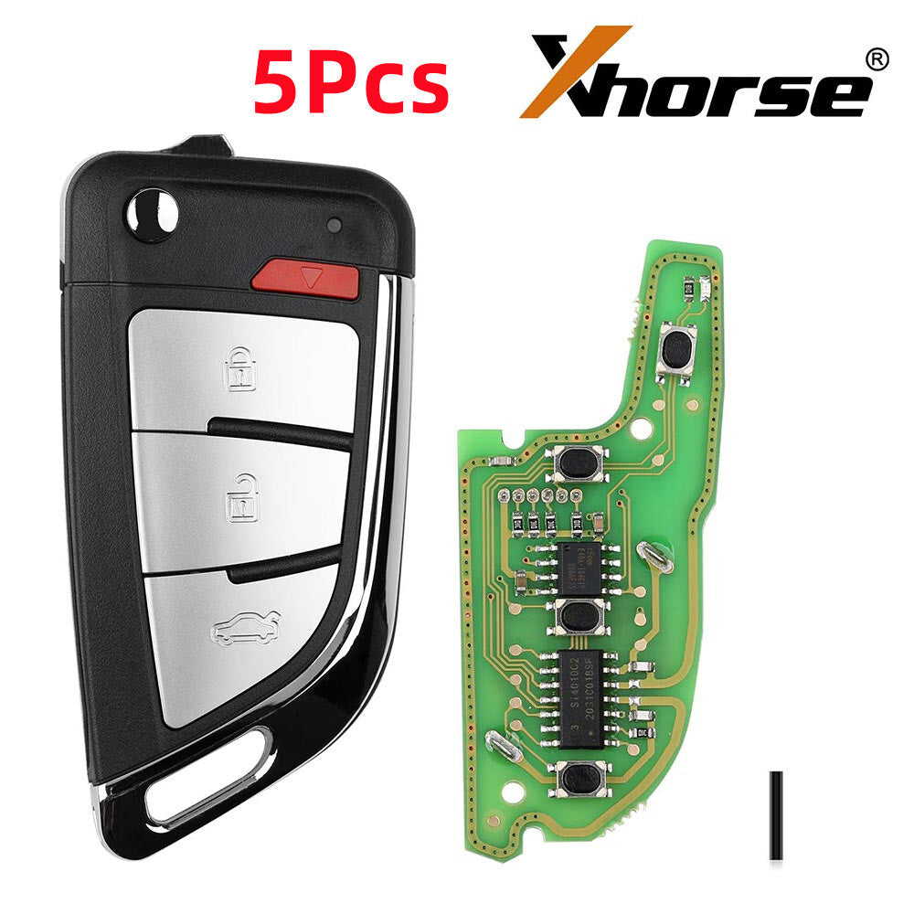 5x XKKF20EN Wire Remote Key Memoeial 3+1 Buttons For H.onda/ for Buick / for Ford HK