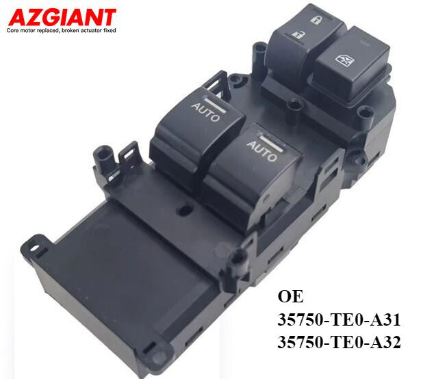 MASTER POWER WINDOW DOOR SWITCH for Honda Accord 2008-2012 Left Driver Side