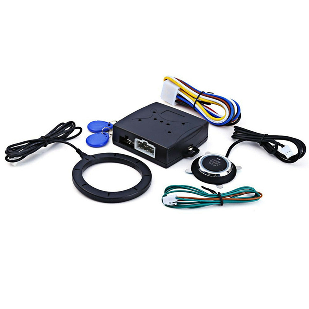 Car Engine Push Start Button Ignition Starter Keyless Entry ABS Stop Immobilizer