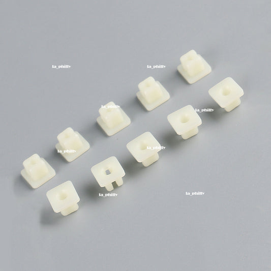 10x Front Fender Grommet Screw White Square Fits for Honda S2000 90682-SB0-003 Q