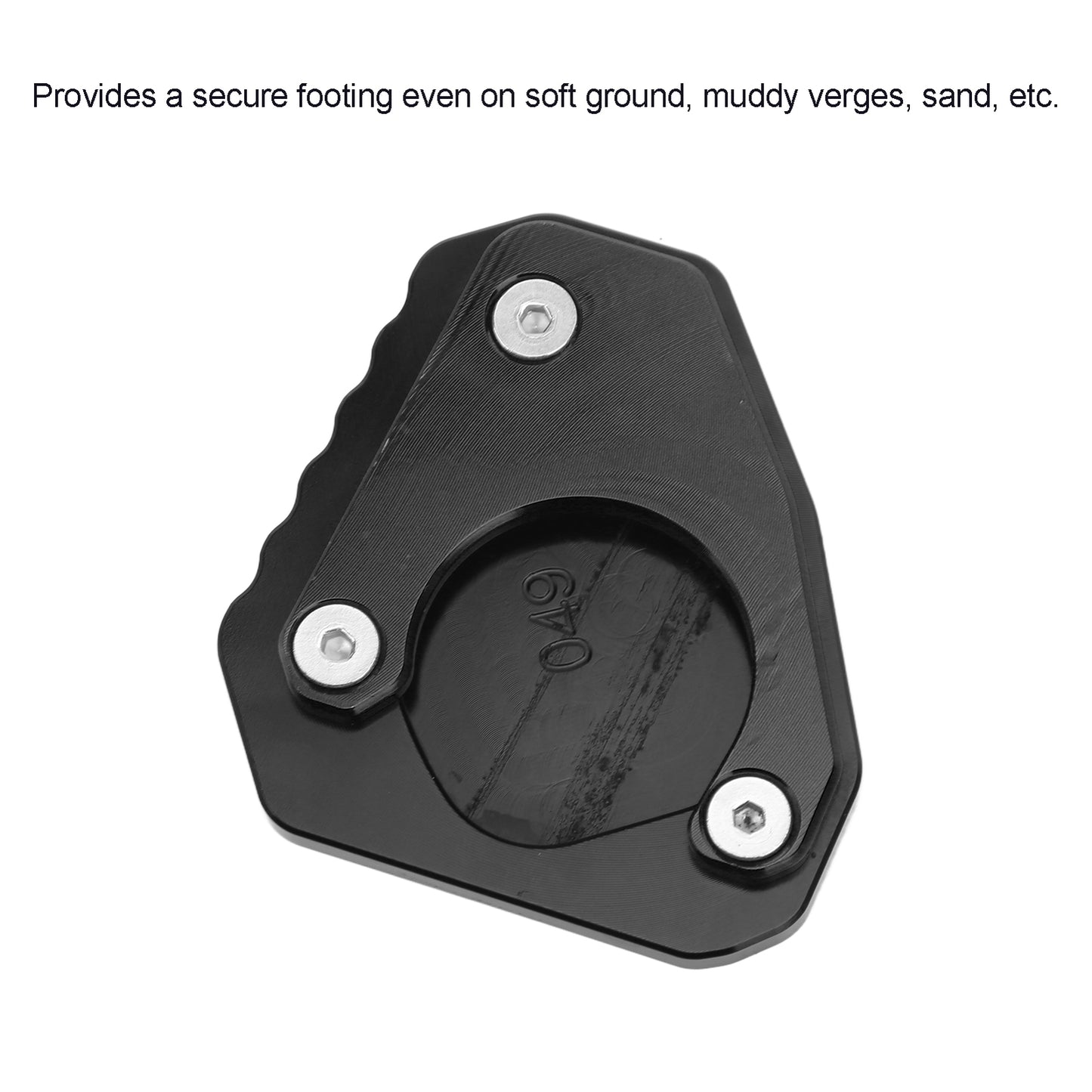 Hot Motorcycle Kickstand Extender Pad Support Plate Aluminium Alloy Part For